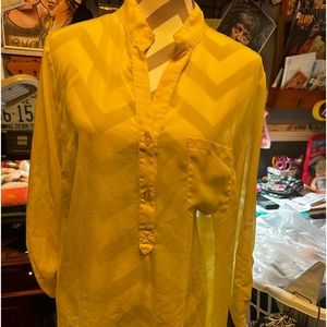 Sheer yellow woman’s blouse